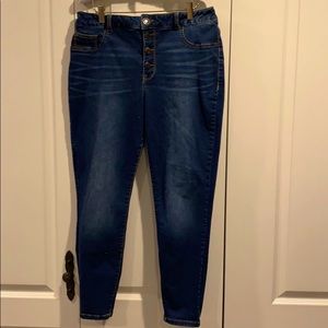 Short high rise jeggings